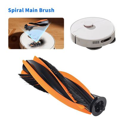 Main Brush For JONR P20 PRO T5 Pro Sweeping Robot Compatible with Midea V12 Pro Vacuum Cleaner Floor Cleaning Roller Brush Accessories Parts