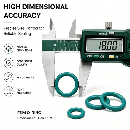 10Pcs FKM O-Ring CS 1.78mm ID 1.78~33.05mm and Corrosion-Resistant Oil Pump Valve Sealing Special Strong Chemical
