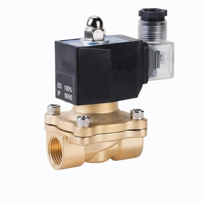 Solenoid Valve IP65 for Water Oil Air 12V/24V/220V/110V 1/4" 1/2" 3/4" 1" 1-1/4" 1-1/2" 2" Normally Closed Brass Water Valve
