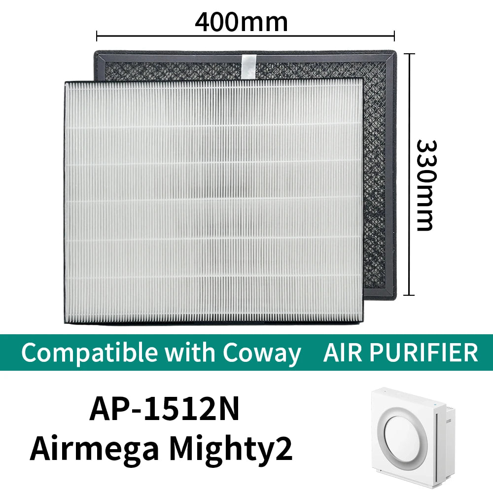 Airmega Mighty2 Replacement Filter is Compatible with Coway AP-1512N Airmega Mighty2