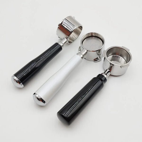 Espresso Machine Bottomless Stainless Steel Handle Filter Coffee Basket Compatible with 51MM/Homex/SACHI/VITEK/Oster
