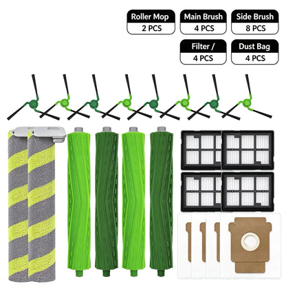 For iRobot Roomba Max 705 Combo 775 Combo 706 Combo 707 Combo Replacement Parts Side Brush Main Brush Filter Dust Bag Roller Mo