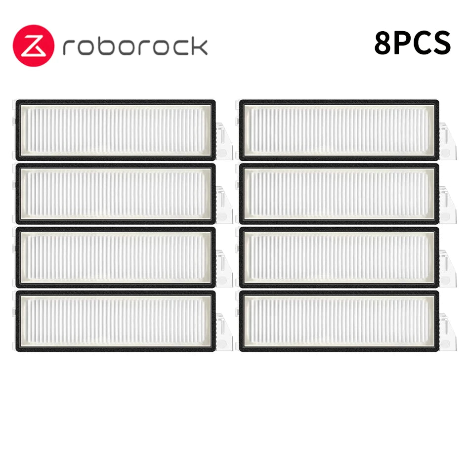 Compatible with Roborock S8 MaxV Ultra Robot Vacuum Spare Parts Main Side Brushes Mop Cloths HEPA Filters Dust Bags Accessories