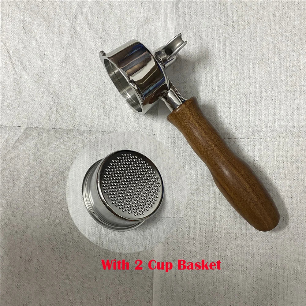 51mm Double Mouthed Coffee Portafilter For Homix/Gypas/Hibrew h11/Oster/Phico Coffee Machine Stainless Steel Coffee Handle