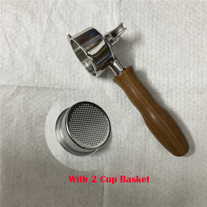 51mm Double Mouthed Coffee Portafilter For Homix/Gypas/Hibrew h11/Oster/Phico Coffee Machine Stainless Steel Coffee Handle