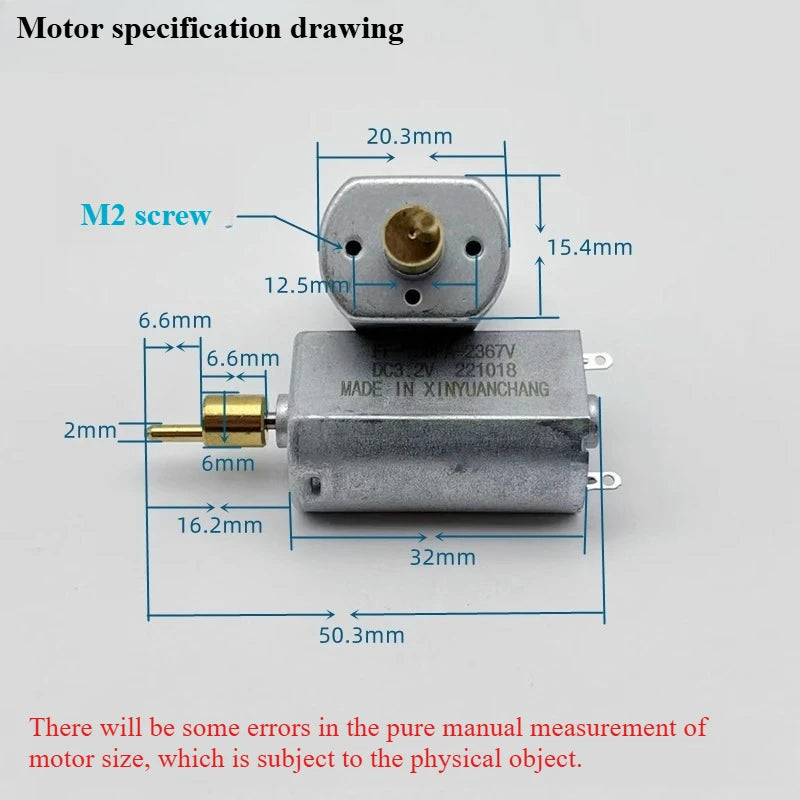 FF180PA-2367 DC Motor 3V3.2V3.7V Hair Clipper Electric Clipper Precious Metal Silent Brush