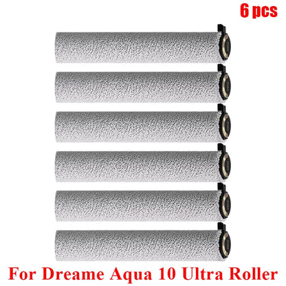 Acccessories Compatible with (Dreame Aqua 10 Ultra Roller) Vacuum Parts Main Roller Brush Side Brush Cleaner Filter Dust Bag Roller Mops
