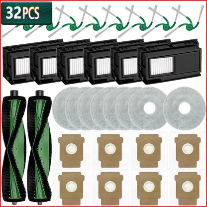 For IRobot Roomba Plus 415X Combo/ 415 Combo/ 515 Combo/ 575 Combo Roller Main Side Brush HEPA Filter Mop Cloth Dust Bag Parts