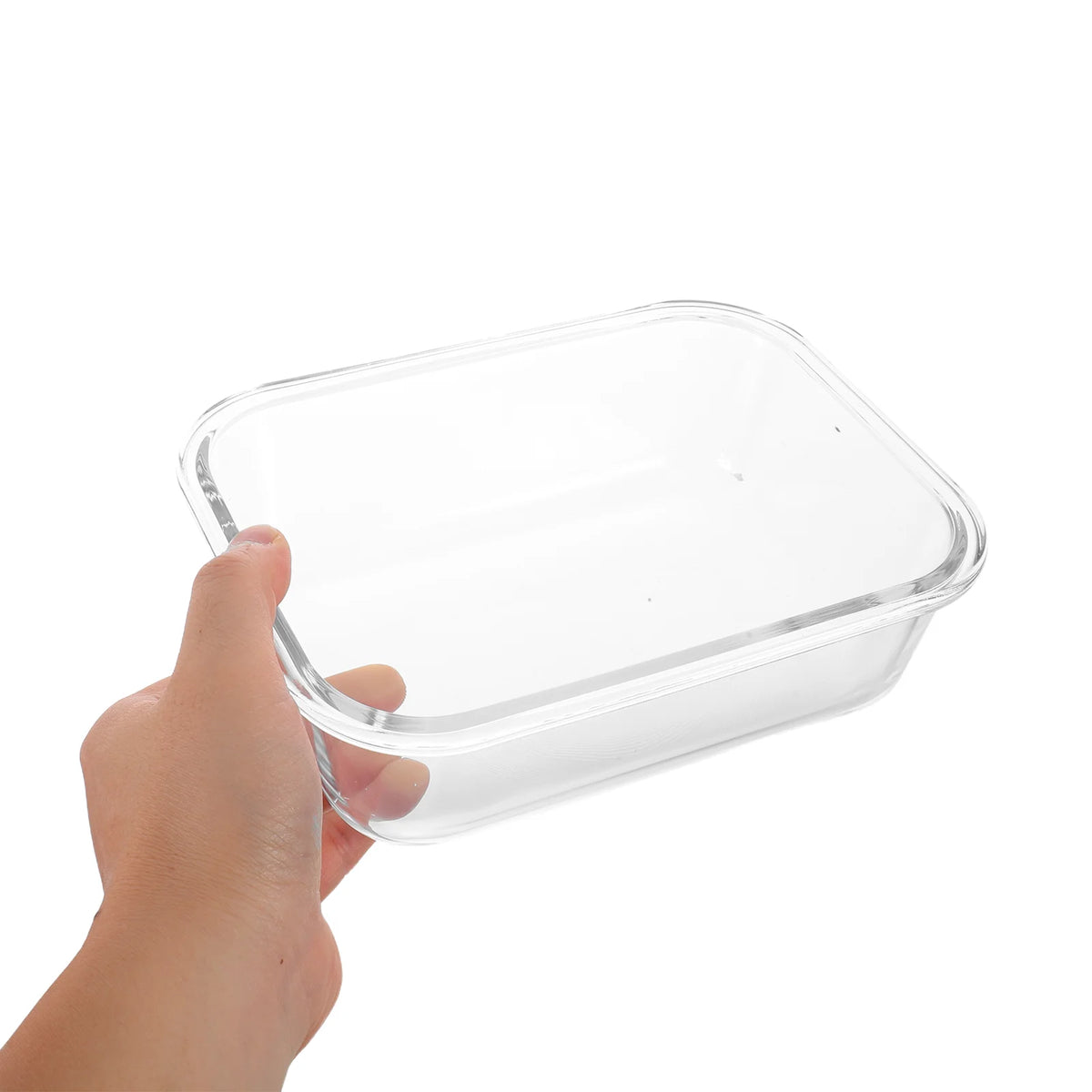 2Pcs Borosilicate Glass Baking Dish Heat Resistant Pan Compatible with Air Fryer Oven Bakeware Glass Container Kitchen Baking Glassware