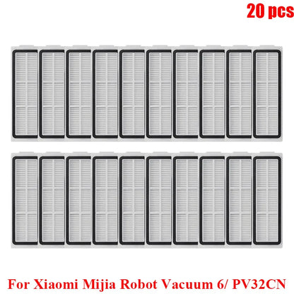 Compatible with Xiaomi Mijia Robot Vacuum 6/ PV32CN Vacuum Cleaner Accessories Main Roller Side Brush Filter Roller Mop Replacement Spare