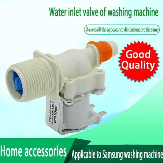 FPD-180A Compatible with Samsung Washing Machine Water Inlet Single Valve Solenoid Steam Valve Built-in Water Filter Household Accessories