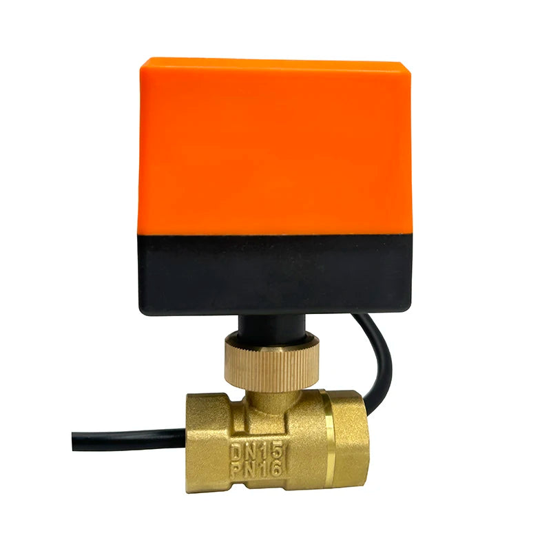 1/2" 3/4" 1" Two Way Motorized Ball Valve 3-Wire 2 Control Brass Electric Ball Valve DN15 DN20 DN25 Ball Valve with Actuator