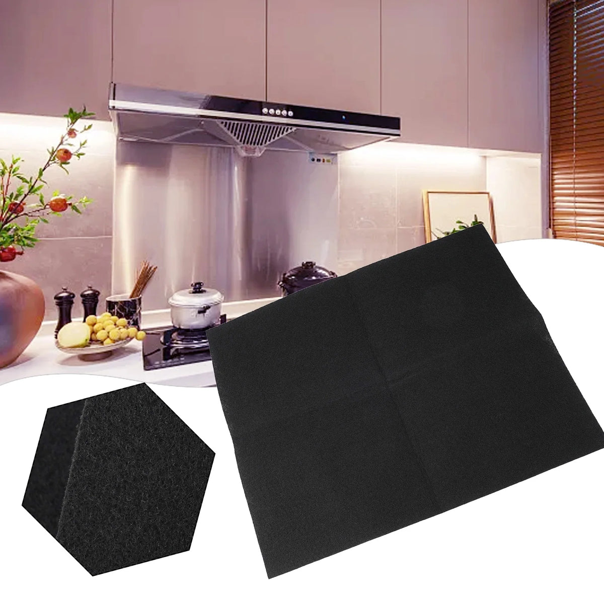 Cooker Hoods Activated Carbon Filter Kitchen Prevention Auitable For All Range Hoods Filter Prevention Cooker Hoods