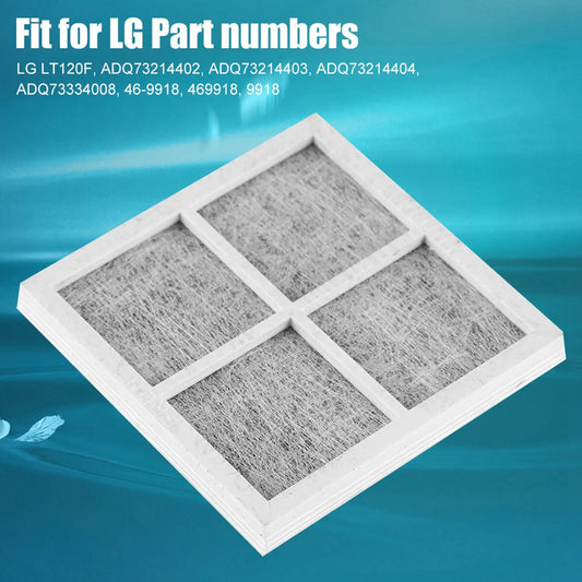 Replacement Refrigerator Air Filter Compatible with LG LT120F / 469918 — 3 Pack