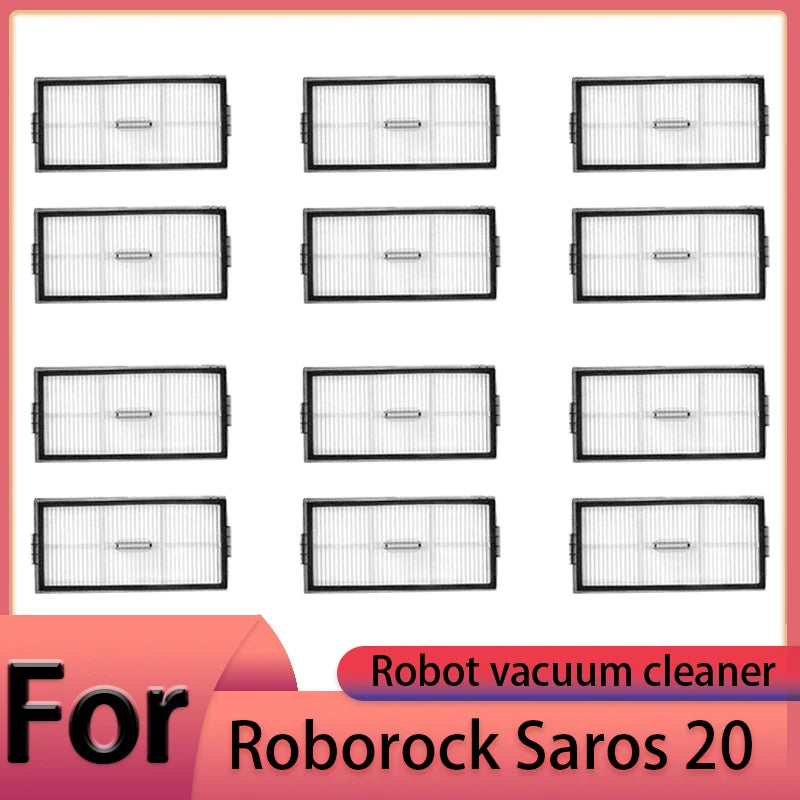 Compatible with Roborock Saros 20 Robot Vacuum Cleaner Accessories Main Brush Side Brush HEPA Filter Mop Cloths Dust Bag Spare Parts