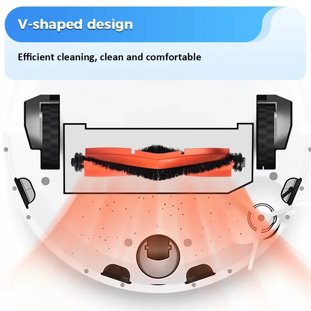 Main Brush Compatible with Xiaomi X10+ X20+ X10 Plus X20 Plus For Dreame L10S Ultra/X30Ultra/X40 Ultra Robot Vacuum Roller Brush