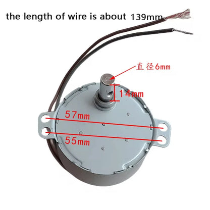 49tyj Electric Fan Accessories Shaking Head Motor 49tyj Claw Pole Permanent Magnet Synchronous Motor Swing Motor