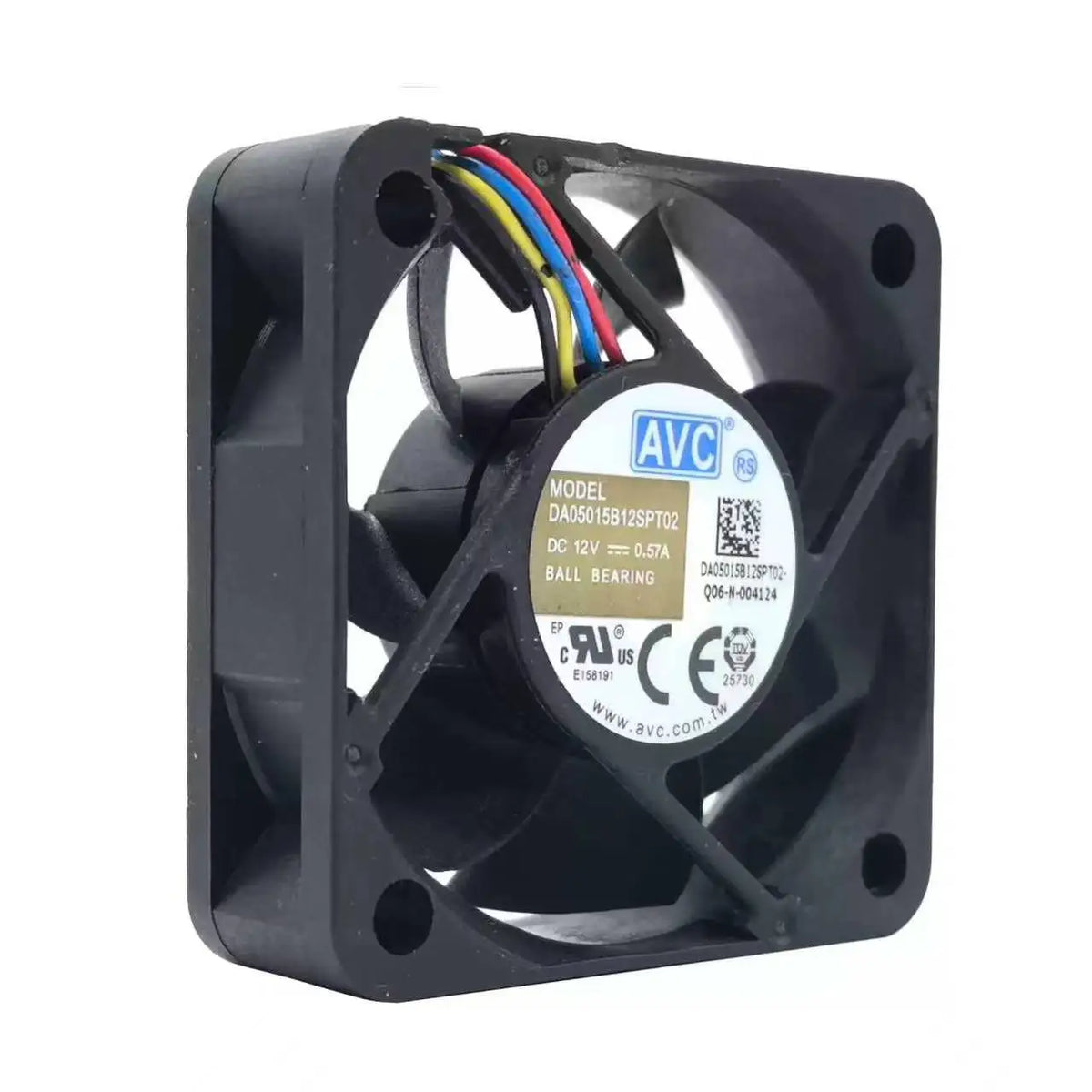 For AVC DA05015B12SPT02 12V 0.37A 50mm 5015 Cooling Fan Dual Ball Bearing 4Pin PWM Mini Server 3D Printer Projector Cooler Fan