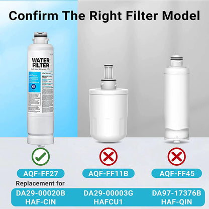 Replacement Refrigerator Water Filter — DA29-00020A / RF28HFEDBSR / RF263BEAESR / RF263TEAESG Reference