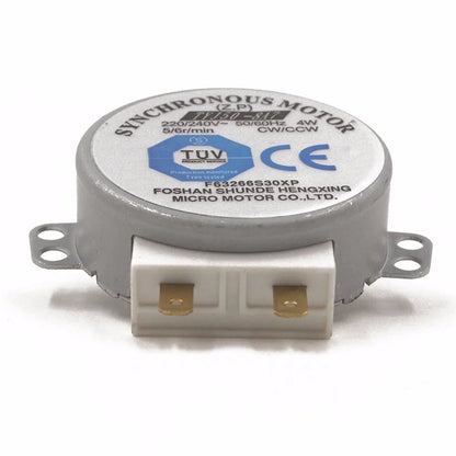 AC 220-240V 4W 6RPM 48mm Dia Micro Synchronous Motor For Warm Air Blower 50/60Hz CW/CCW TYJ50-8A7 Microwave Oven Tray Motor