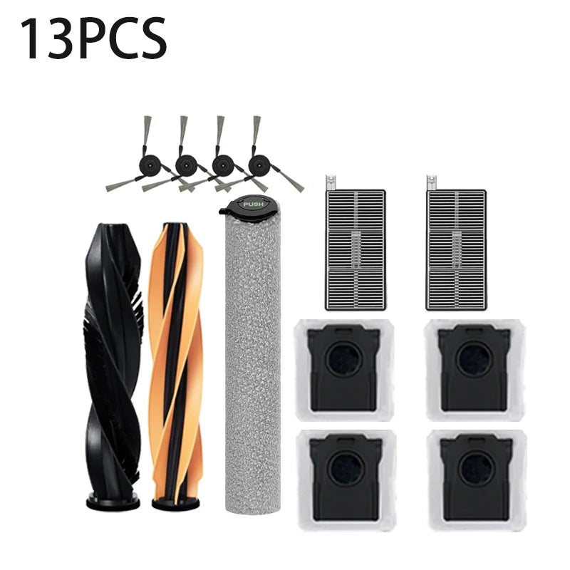For MOVA Z60 Ultra/Pro Roller Complete Replacement Accessories Parts Main Side Brush Filter HEPA Roller Mop Cloth Bag.