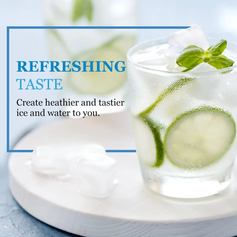 10" Quick-Connect Carbon Inline Water Filter 1/4" Refrigerator Ice Maker Home RO System Post-Carbon Filter Replacement Cartridge