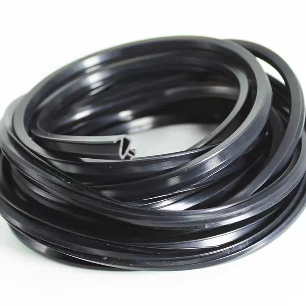 1/3/5M Aluminum Alloy Door Window Soundproof Strip Bridge Cutoff Silicon Sealing Strips Card Slot Type Windproof Dust-Proof Seal