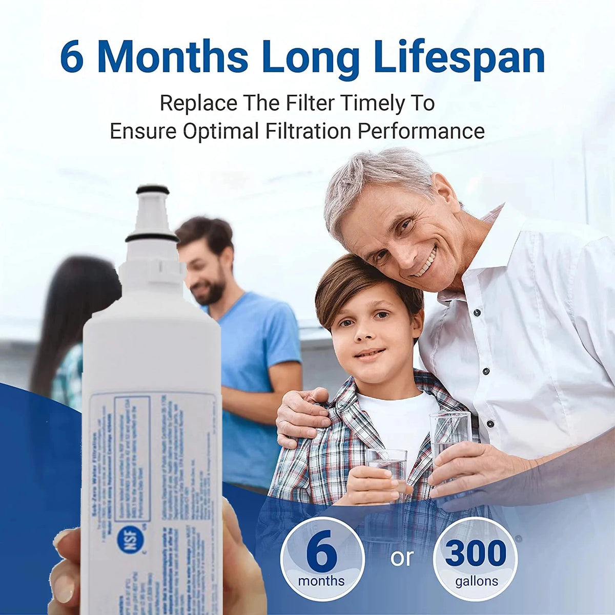 Replacement Refrigerator Water Filter — PRO48 / 4204490 / 4290510 / F1000 Reference