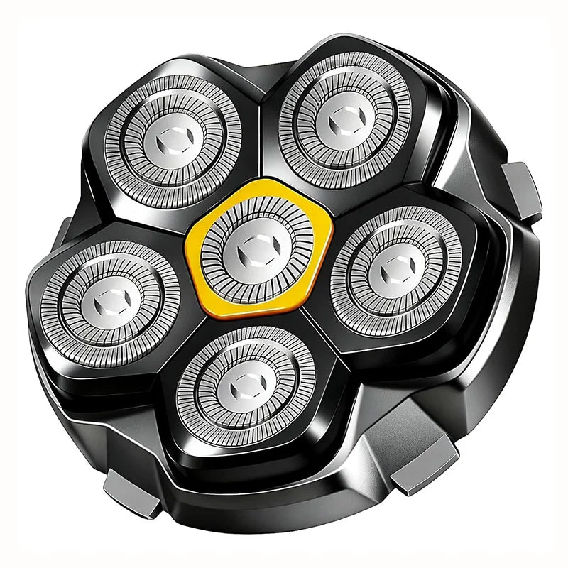 6 Blade Magnetic Replacement Shaving Heads Compatible with 6D Blade Head Compatible with Head Shavers for Bald Men