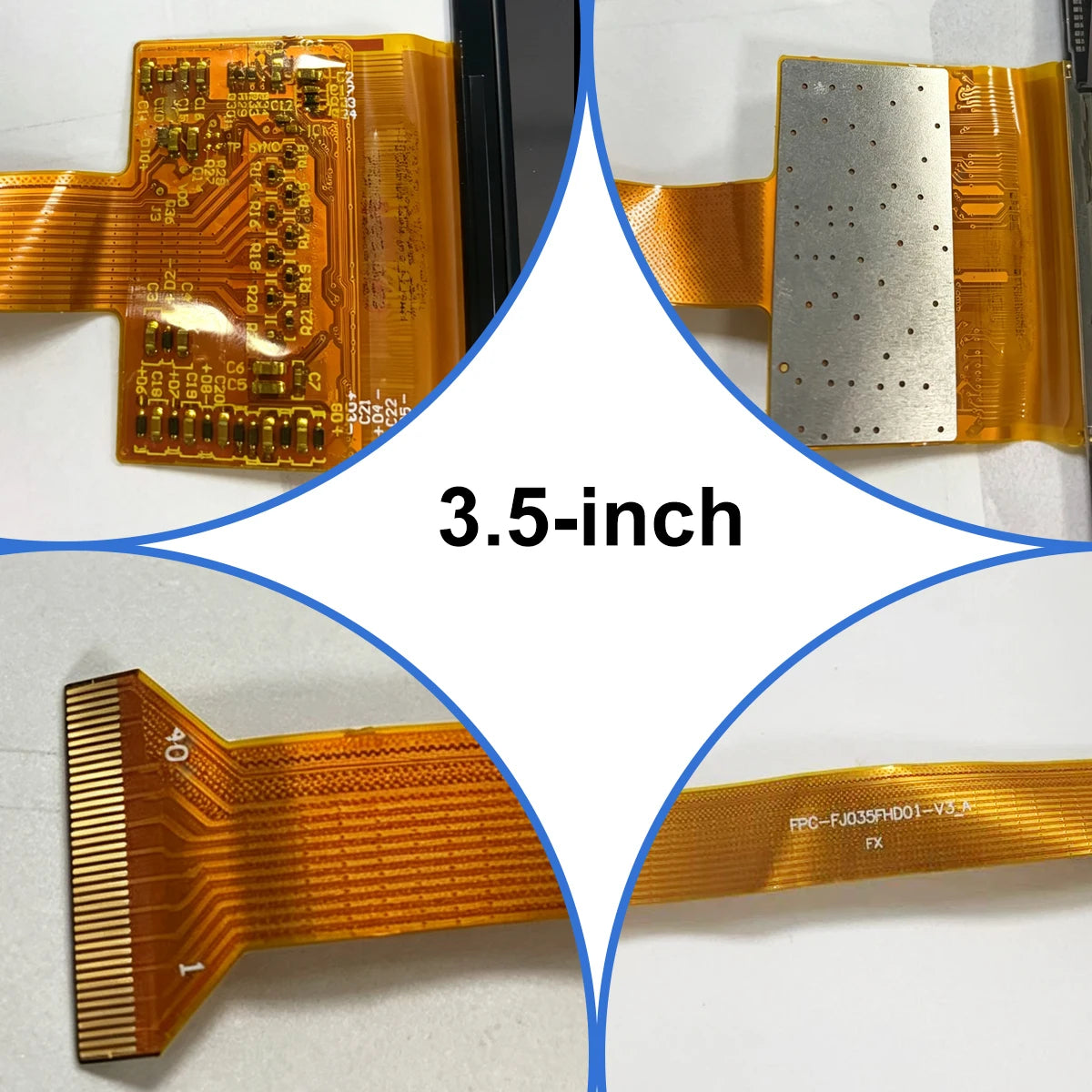 Replacement Projector LCD Panel Compatible with Magcubic 1080P / 3.5-Inch / FPC-FJ035FHD01-V3 / Z351080M-V01 / L018