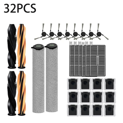 For MOVA Z60 Ultra/Pro Roller Complete Replacement Accessories Parts Main Side Brush Filter HEPA Roller Mop Cloth Bag.