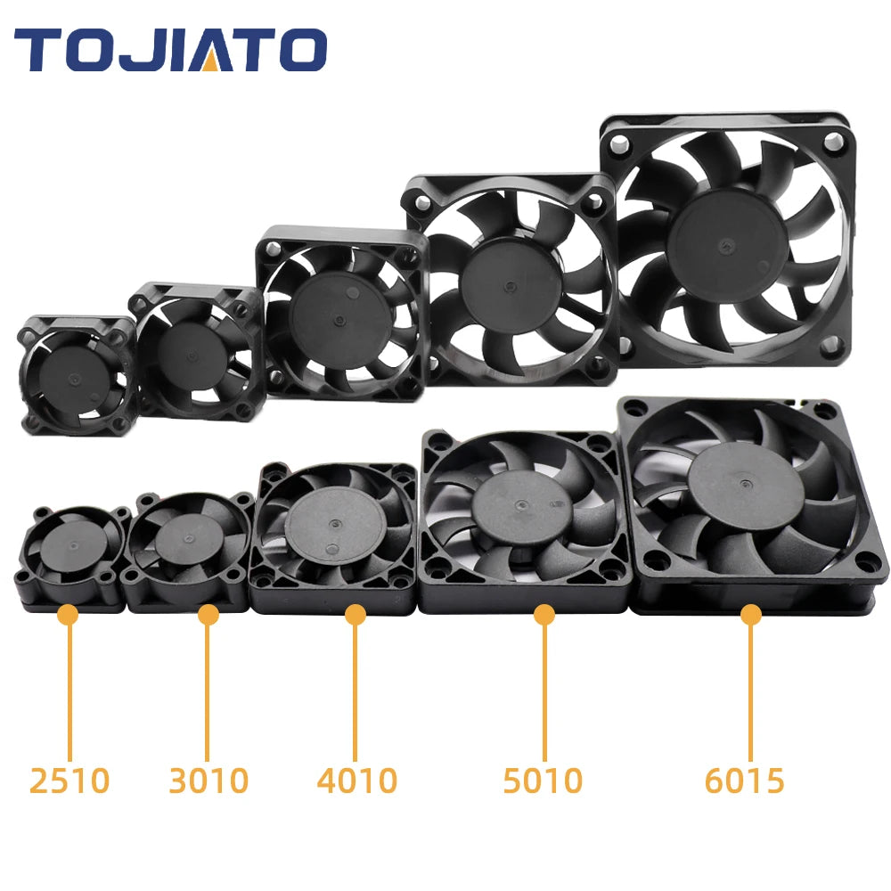 DC Brushless Cooling Fan 2510/3010/4010/5010/5015/6015mm 12V/24V 2Pin Dupont Wire Centrifugal Turbo Blower for 3D Printer Parts