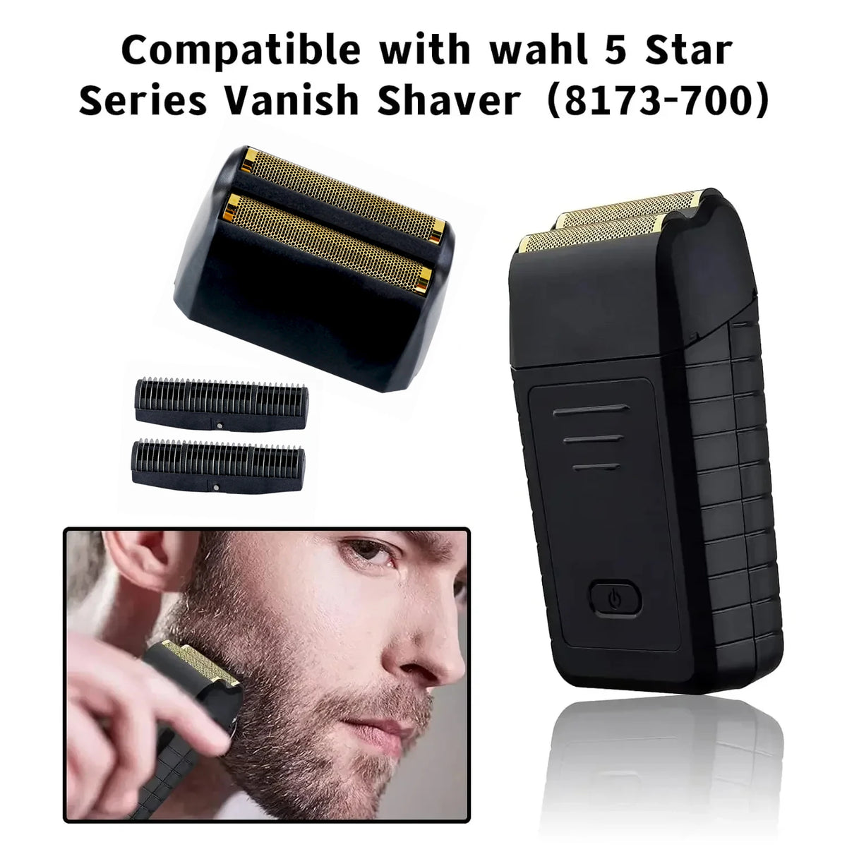 Replacement Foil & Cutters Compatible with Wahl Vanish 8173-700 — Part Options