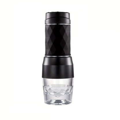 HOMEFISH 3 In1 Portable Coffee Machine Hot/Cold Water Manual Espresso Maker For Capsule & Ground Hand Press Brewer Hiking Travel