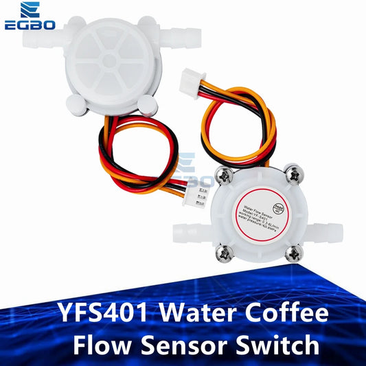 1~10PCS EGBO Hot Water Coffee Flow Sensor Switch Meter Flowmeter Counter 0.3-6L/min YF-S401 YFS401