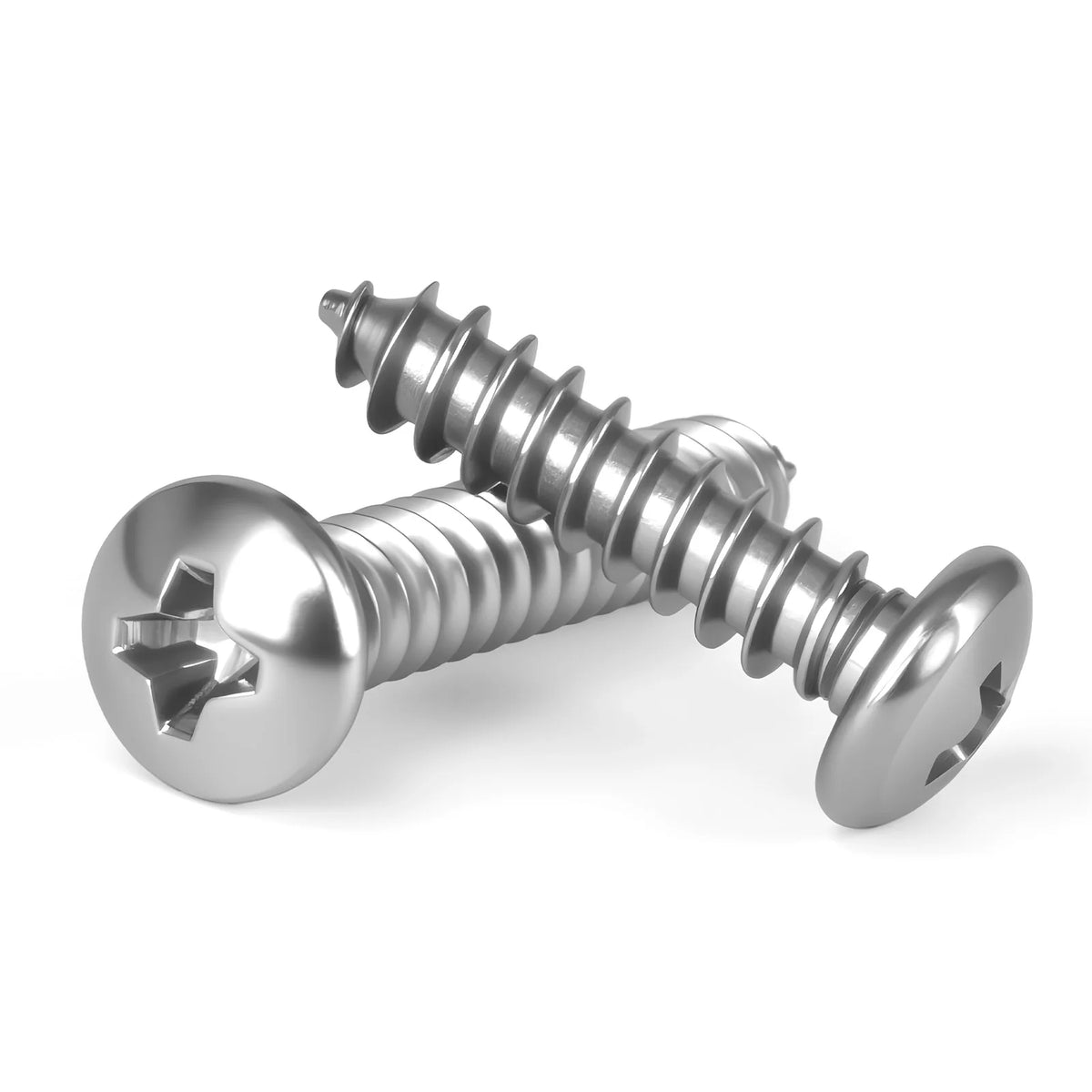 Small 304 Stainless Steel Cross Phillips Pan Head Self Tapping Screw Round Head M1.2-M3.5 for DIY Electronics