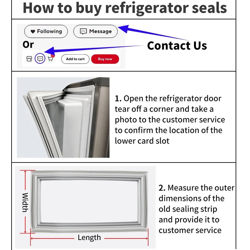 Refrigerator Door Seal — 4m — Custom Size