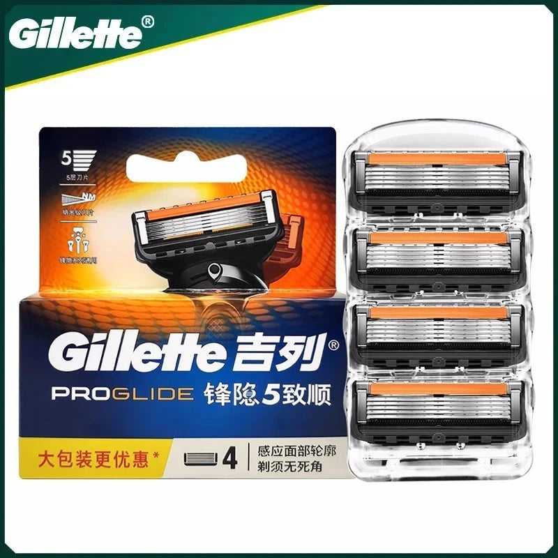 Gillette Proglide Blade 5 Layers Manual Safty Razor Blades Brand Shave Facial Beard Shaver Blades Men's Shaving Machine