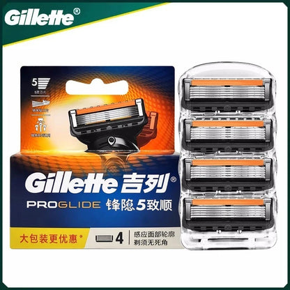 Gillette Proglide Blade 5 Layers Manual Safty Razor Blades Brand Shave Facial Beard Shaver Blades Men's Shaving Machine