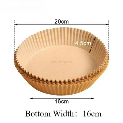 Air Fryer Paper Oven Paper Disposable Brush Non-Stick Airfryer Baking Papers Liners Parchment Paper for Baking Microwave