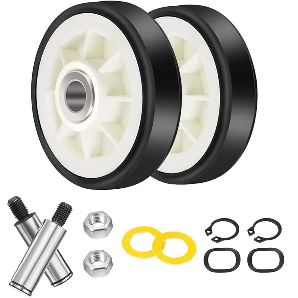 12001541 303373K 2pcs Dryer Drum Support Roller Kit Replacement Part Compatible with Maytag & Crosley Dryers 303373 12001541VP
