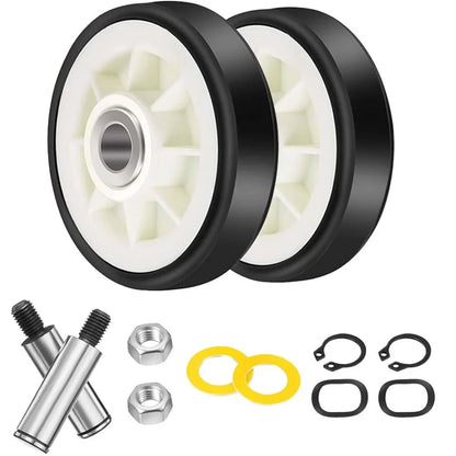 12001541 303373K 2pcs Dryer Drum Support Roller Kit Replacement Part Compatible with Maytag & Crosley Dryers 303373 12001541VP