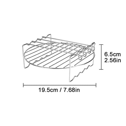 8 inch Air Fryer Racks, Air Fryer Accessories, Baking Rack,Round Stackable Grill, Fit All Airfryer 4.2Qt - 5.8Qt