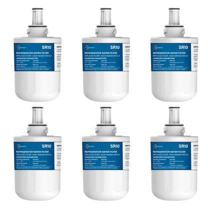 Replacement Refrigerator Water Filter Compatible with Samsung DA29 / 00003G / DA29-00003B / DA29-00003A / HAFCU1 — 1-6 Pack