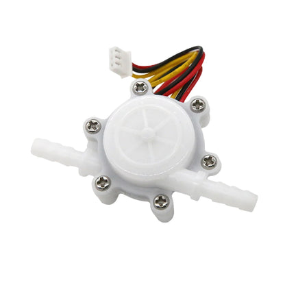 Hall Pulse Water Flow Sensor DC3.5-24V Low Flow Meter 7mm Hose 0.1-6L Min Flowmeter for Water Purifier Coffee Machine