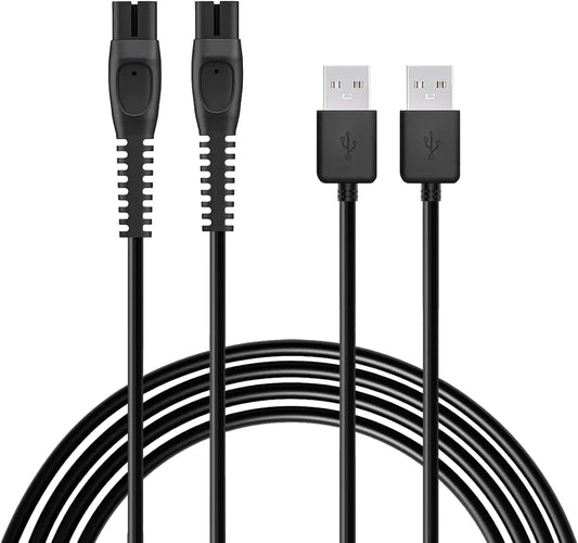 Replacement Shaver Charger — 5V Compatible with Philips QP2724 / QP2734 / QP2834 / QP4631 / QP1324 — Model Options — 2 Pack