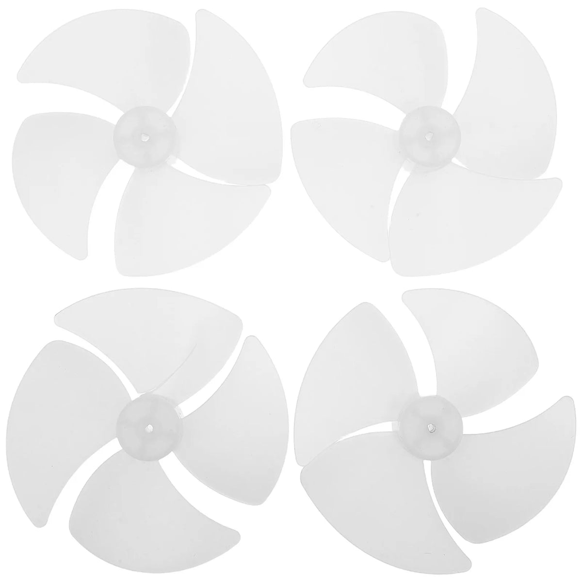 4Pcs Microwave Oven Replacement Parts Plastic Motor Fan Blade Cooling Fan Assembly Quiet Operation Wear Resistant for Oven Parts