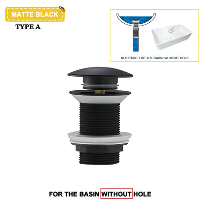 Wash Basin Pop-Up Drain Button Sink Stopper Drainer Siphon Waste Stopper Waste Pipe Drain Brushed Gold Bathroom Accessories