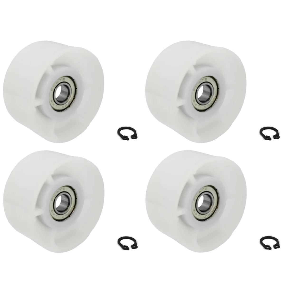 4 PACK 00632045 Tumble Dryer Roller Wheel Compatible with Bosch Siemens Tumble Dryer Jokey Wheel Tension Belt Pulley