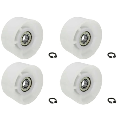 4 PACK 00632045 Tumble Dryer Roller Wheel Compatible with Bosch Siemens Tumble Dryer Jokey Wheel Tension Belt Pulley